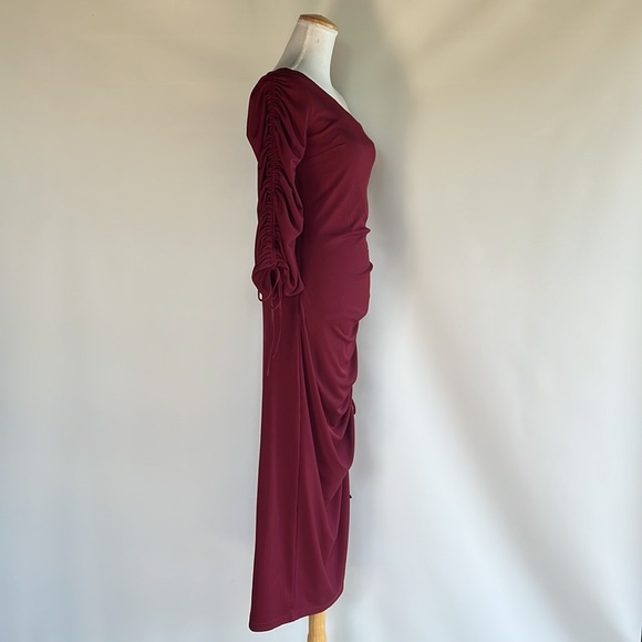 Nicholas One Shoulder Ruched Dress - NSF - Picture 4 of 7